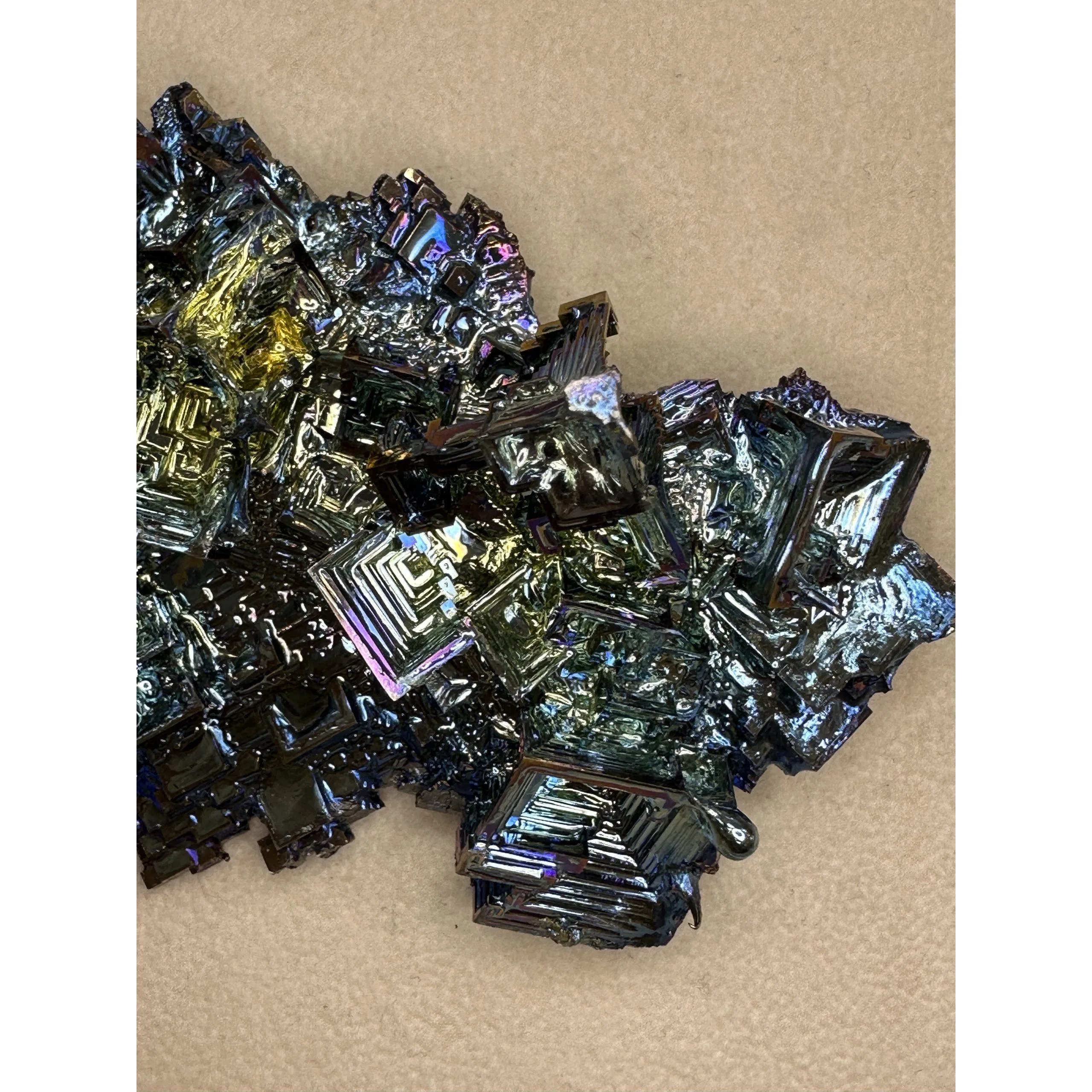 Bismuth, XL Collector, strong blue crystals Prehistoric Online