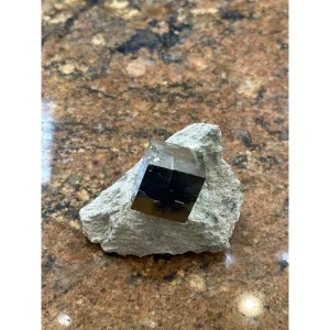 Spanish Pyrite Cube in Matrix, fool’s gold Prehistoric Online