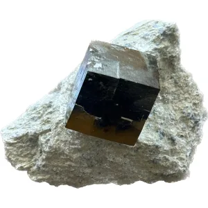 Spanish Pyrite Cube in Matrix, fool’s gold Prehistoric Online