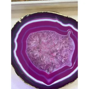 Dyed Agate Slice – Pink Color Prehistoric Online