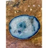 Dyed Agate Slice – turquoise color Prehistoric Online