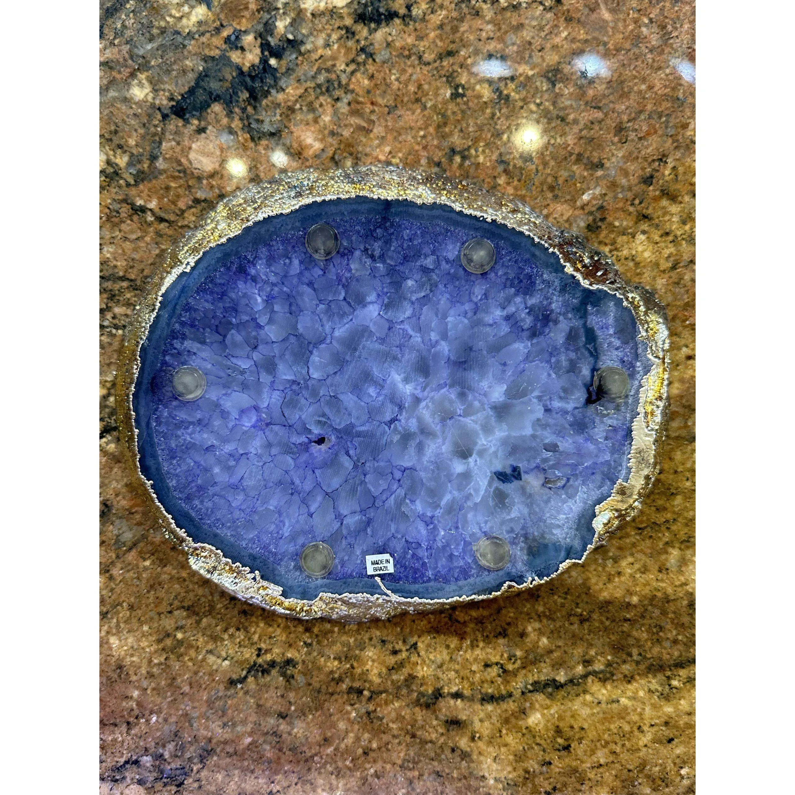 Dyed Agate Slice – Purple Color Prehistoric Online