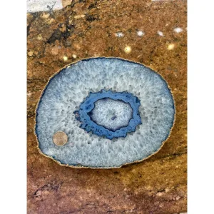 Dyed Agate Slice – Blue Color – Premium Prehistoric Online