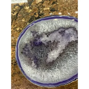 Dyed Agate Slice – Purple Color – Premium Prehistoric Online