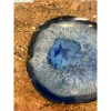 Dyed Agate Slice – Blue Color – natural border Prehistoric Online