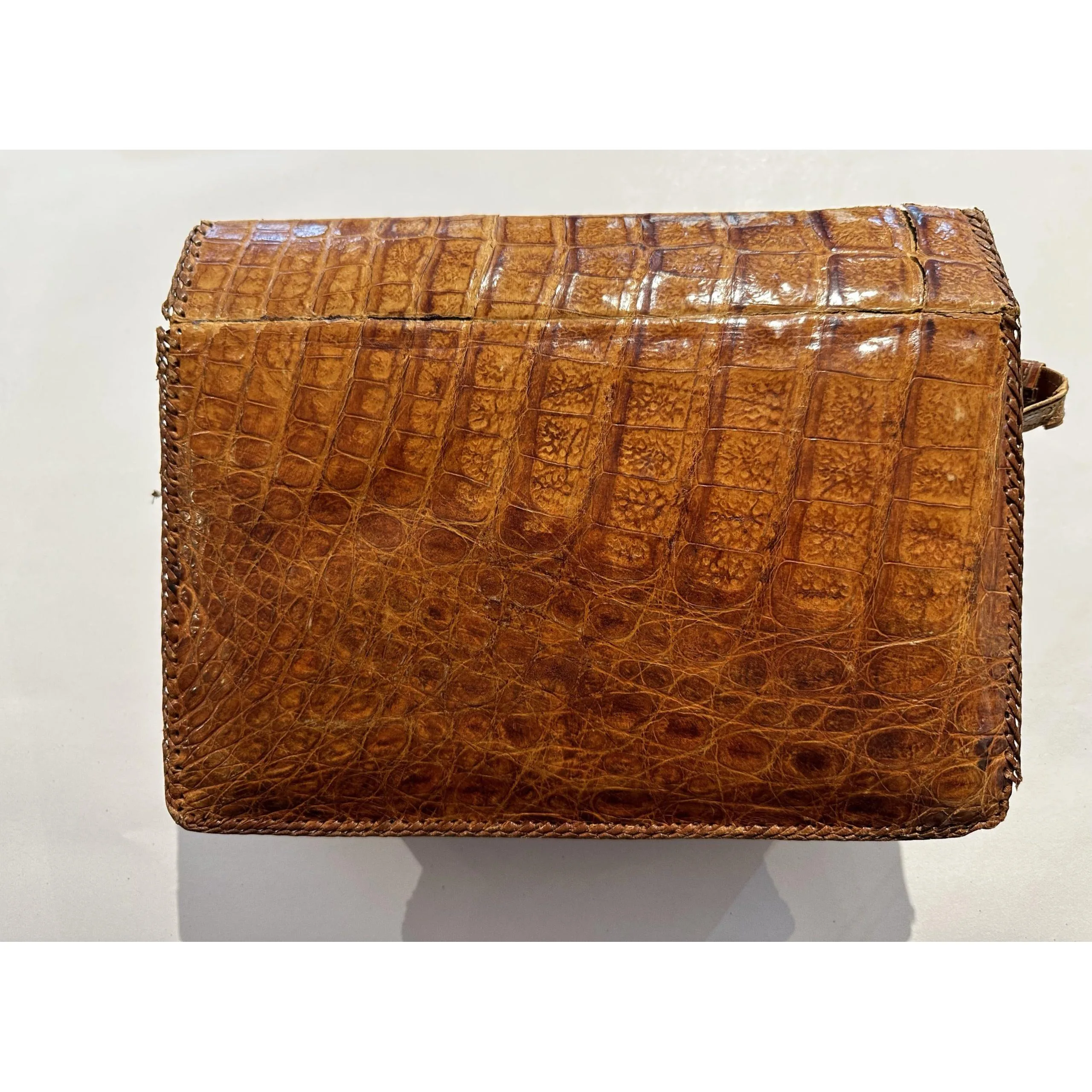 Vintage Full Body Alligator Taxidermy Handbag Purse Made in Florida