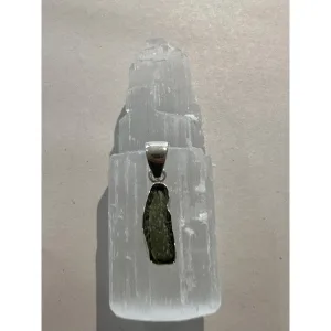 Genuine Moldavite pendant, guaranteed 100% natural Prehistoric Online