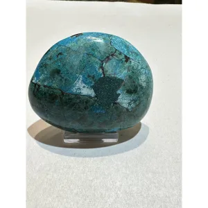 Chrysocolla, Azurite, Malachite polished display Prehistoric Online