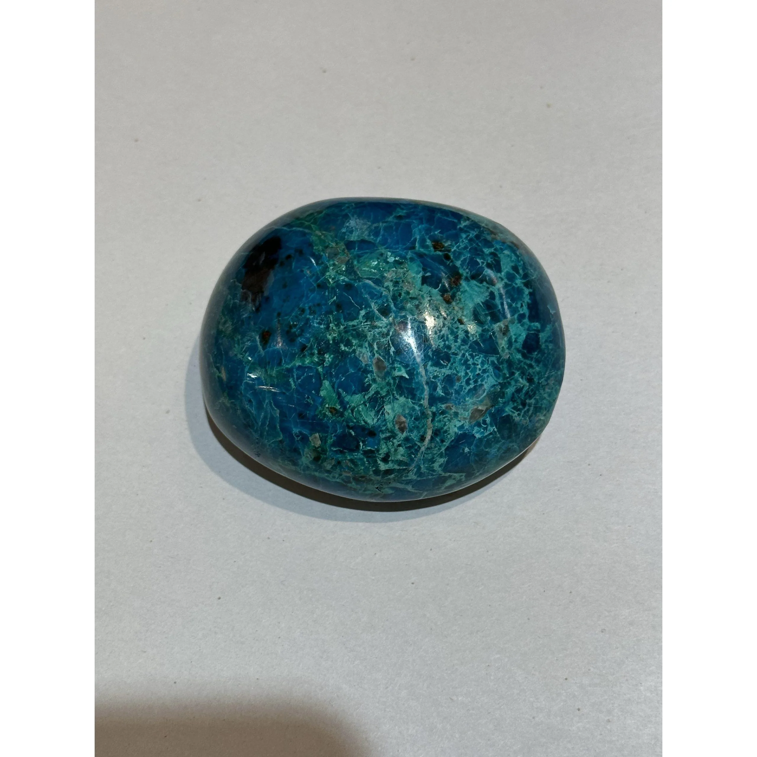 Chrysocolla, Azurite, Malachite polished display, brilliant color Prehistoric Online