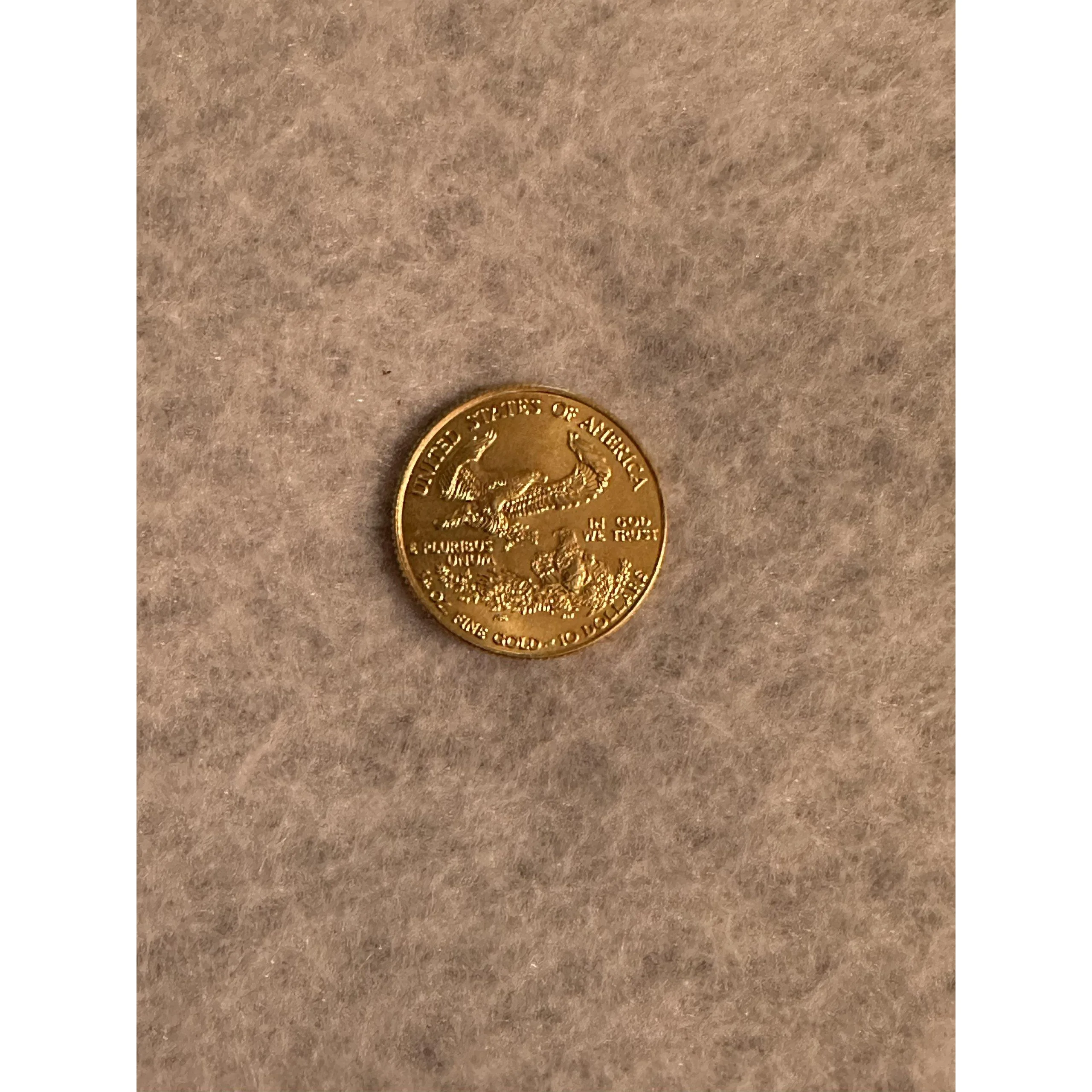 $10 U.S. Gold eagle 1/4 ounce gold coin Prehistoric Online