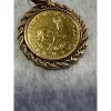 Krugerrand 2 rand, South Africa Gold coin in bezel Prehistoric Online