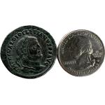 Roman Coin, Ancient bronze treasure currency Prehistoric Online