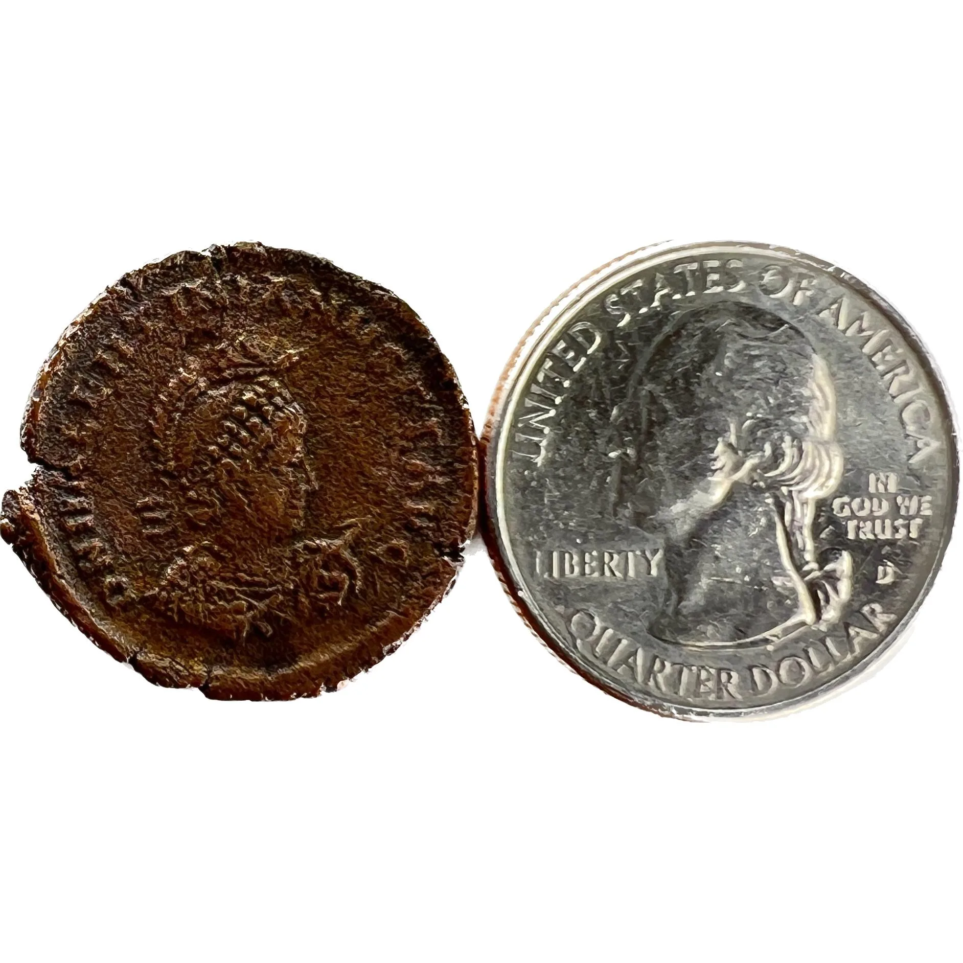 Roman Coin, hand hammered bronze currency Prehistoric Online