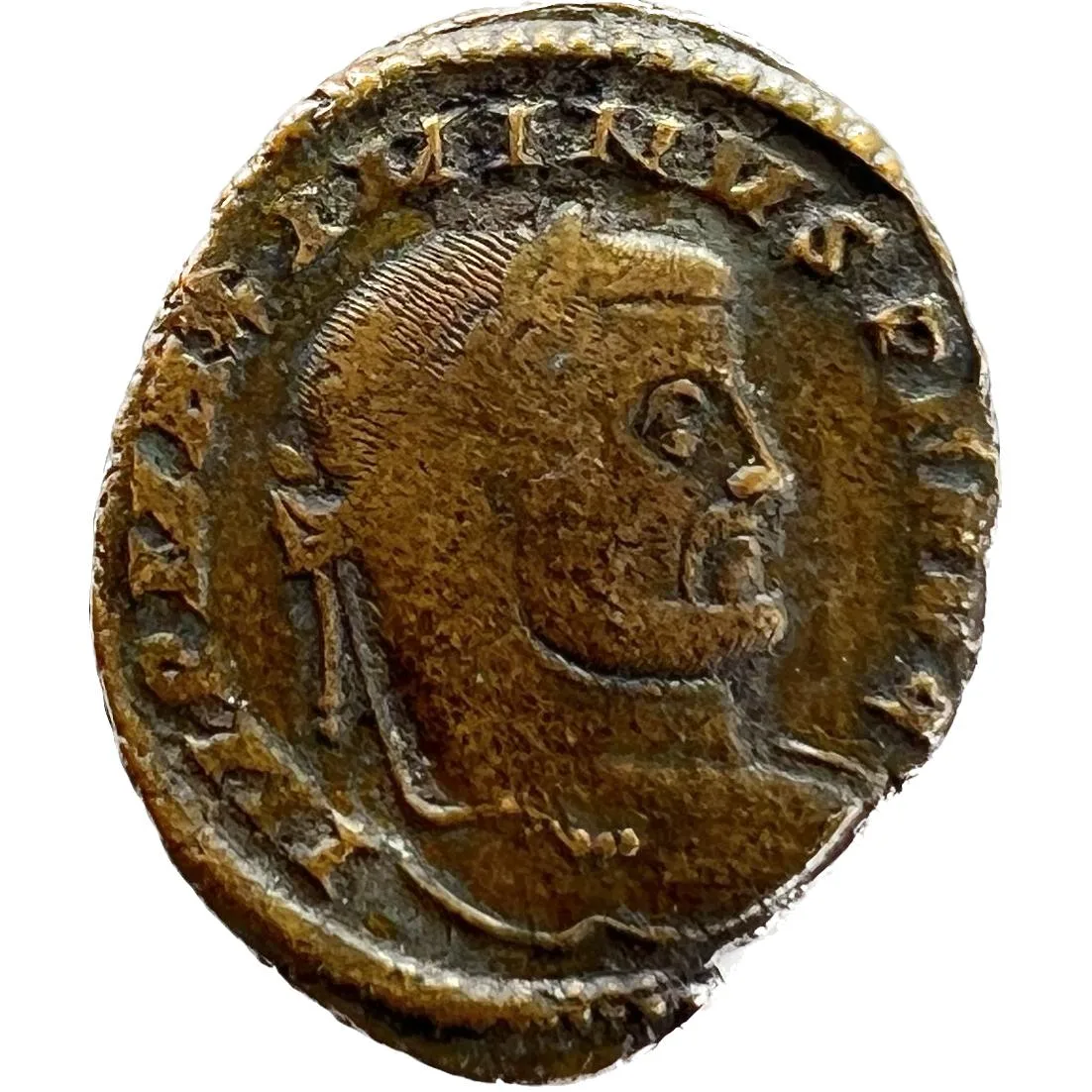 Roman Coin, Constantine The Great, Bronze, Very cool shape Prehistoric Online