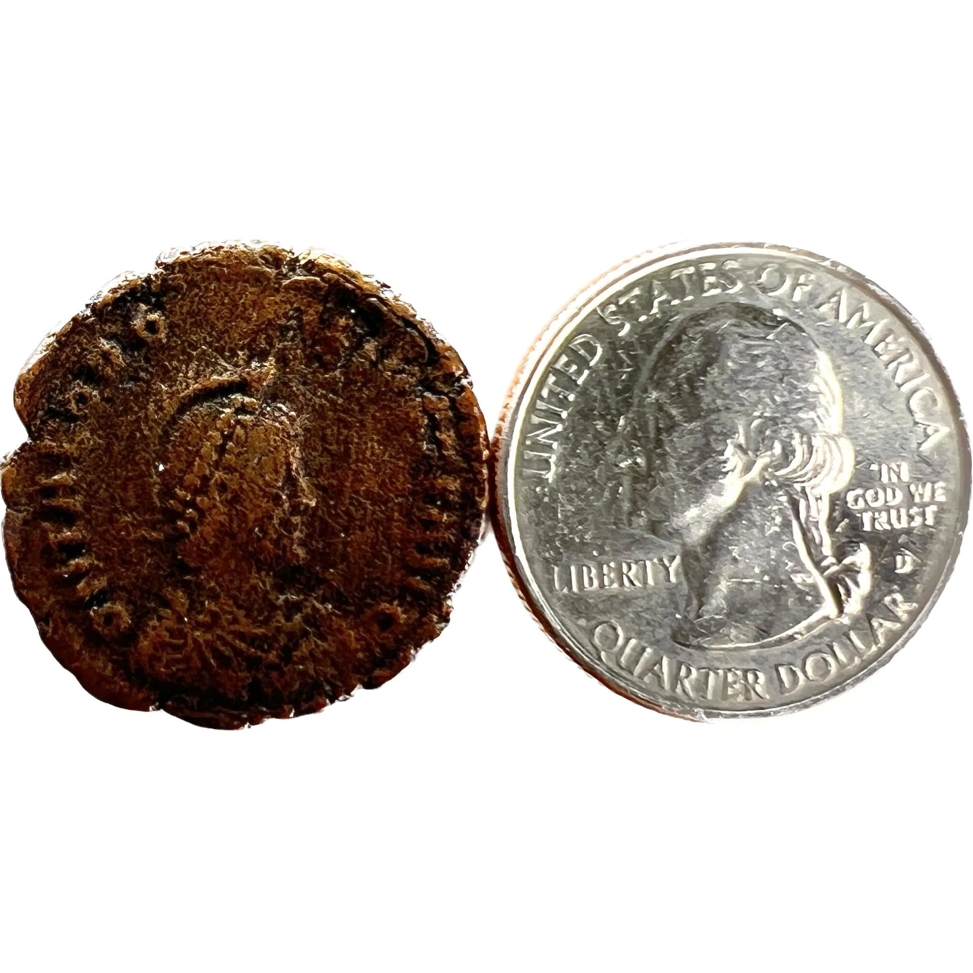 Roman Coin, Bronze treasure Constantine era Prehistoric Online