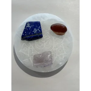 Reiki Lotus Selenite Charger – Cleanse your minerals Prehistoric Online