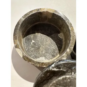 Fossil Ammonite box, round 3 1/2″ diameter Prehistoric Online