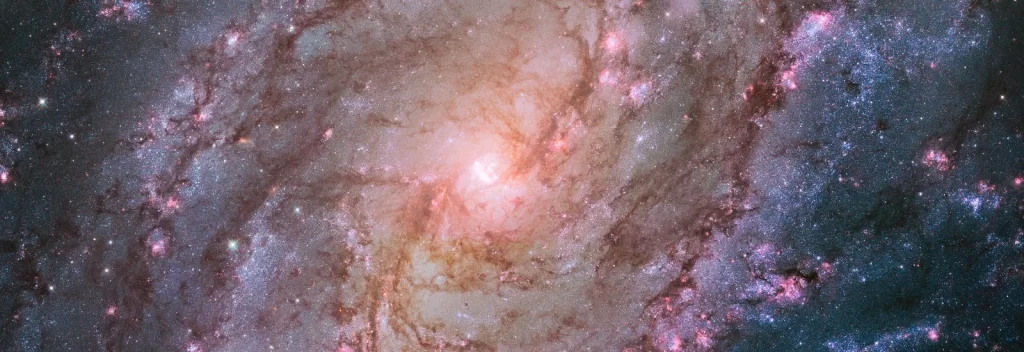 This is a picture of Spiral Galaxy M83 taken by the Hubble Space Telescope