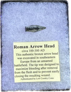 Bronze Roman Arrowhead, stunning Ancient Relic, 1 inch Prehistoric Online