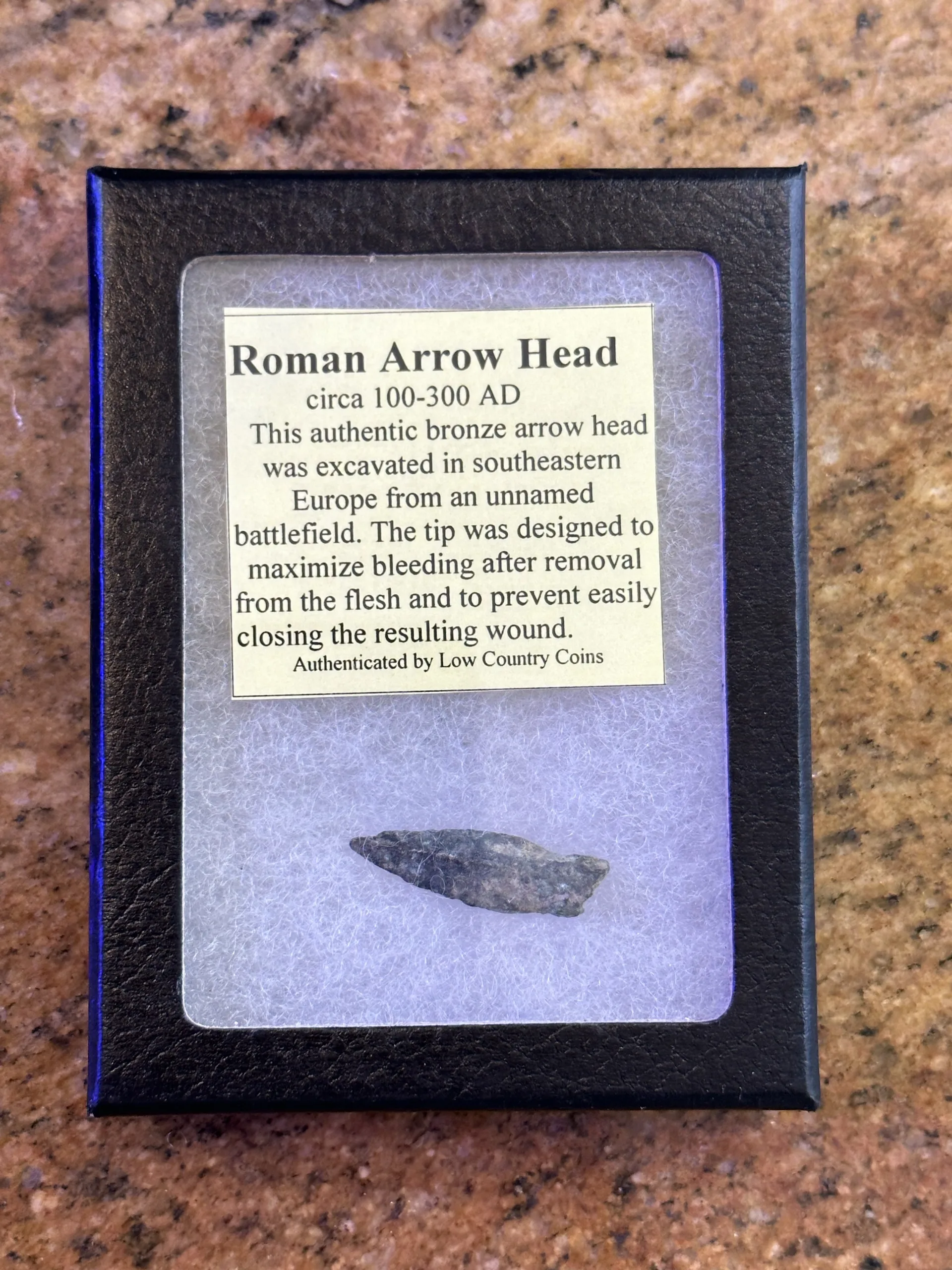 Bronze Roman Arrowhead, battlefield relic Prehistoric Online