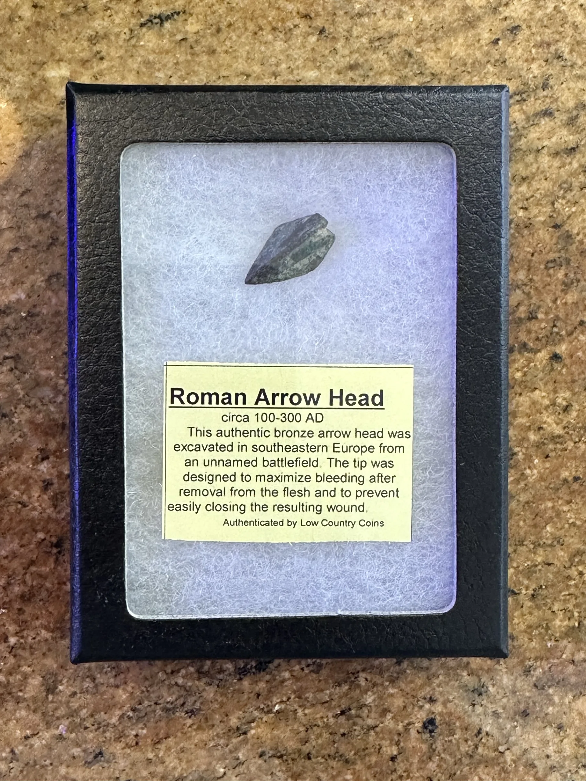 Bronze Roman Arrowhead, 1″, Southeastern Europe Prehistoric Online