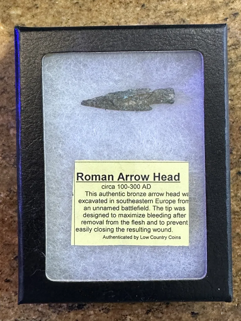 Bronze Roman Arrowhead, 1″, Southeastern Europe Prehistoric Online