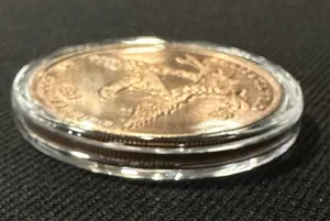 Apatosaurus copper coin, 1oz Prehistoric Online