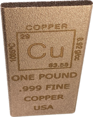 Copper bar, 1pound, .999 pure Prehistoric Online