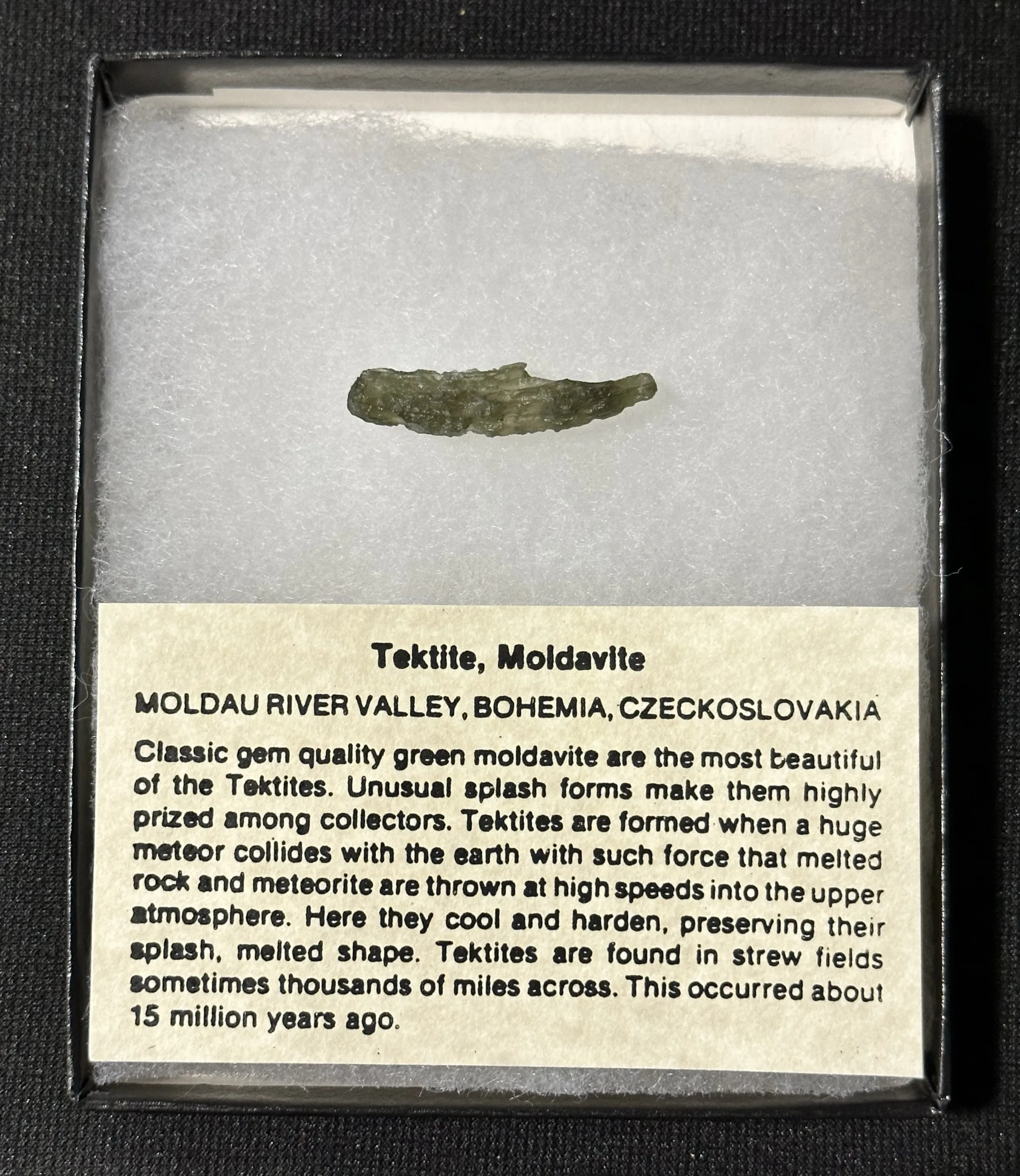 Moldavite, guaranteed 100% natural Prehistoric Online