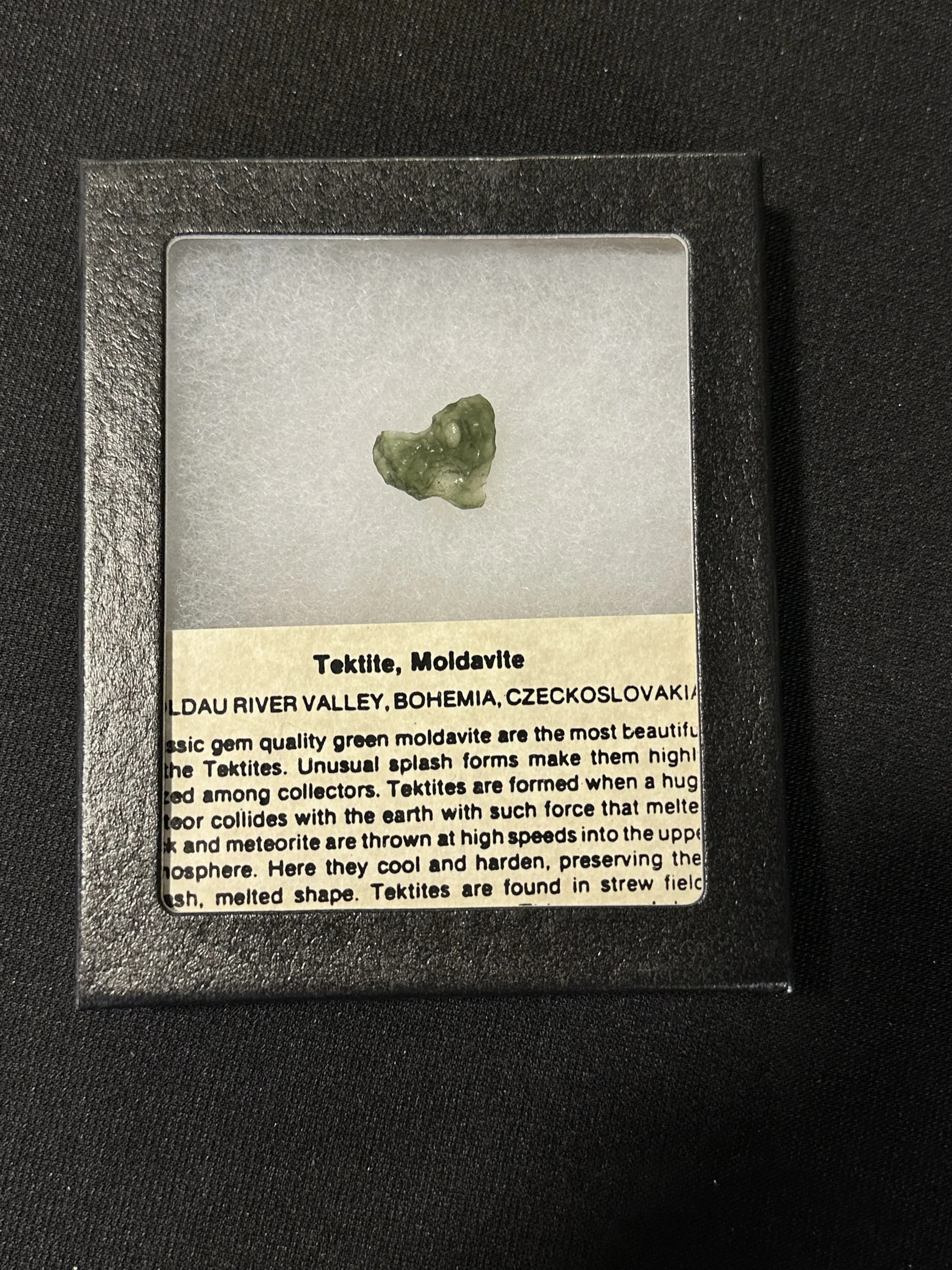 Moldavite, The Czech Republic, guaranteed authentic Prehistoric Online