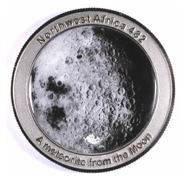 Meteorite coin, NWA482 Lunar Prehistoric Online