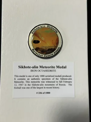 Meteorite coin, Sikhote-Alin Prehistoric Online