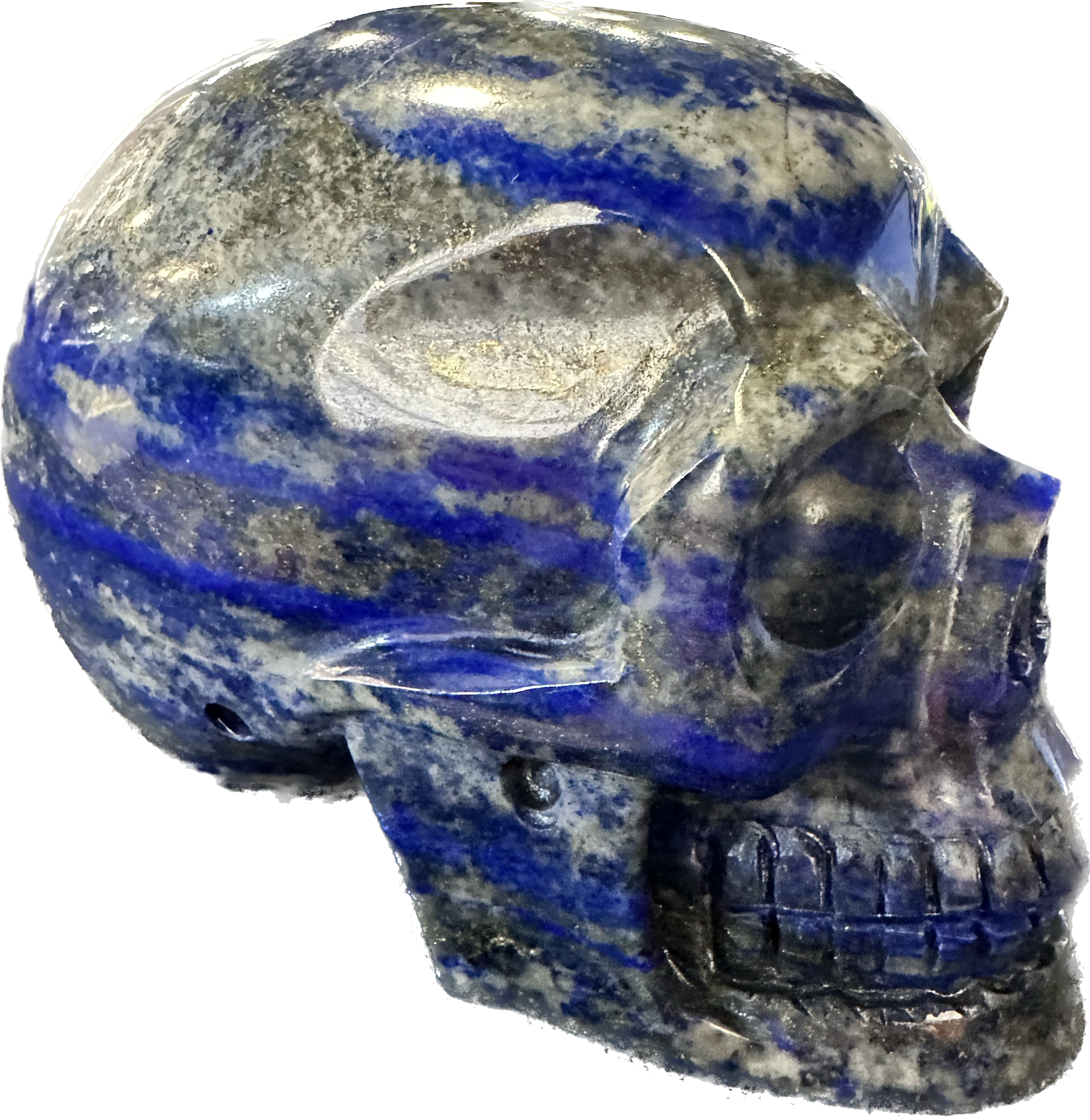 Lapis skull, hand finished Prehistoric Online