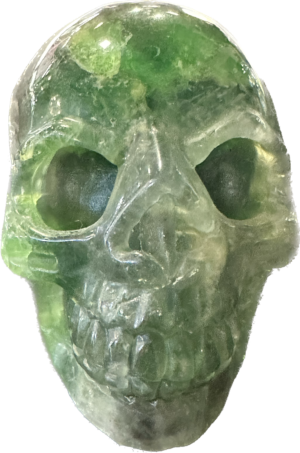 Fluorite skull, hand finished, AA quality Prehistoric Online