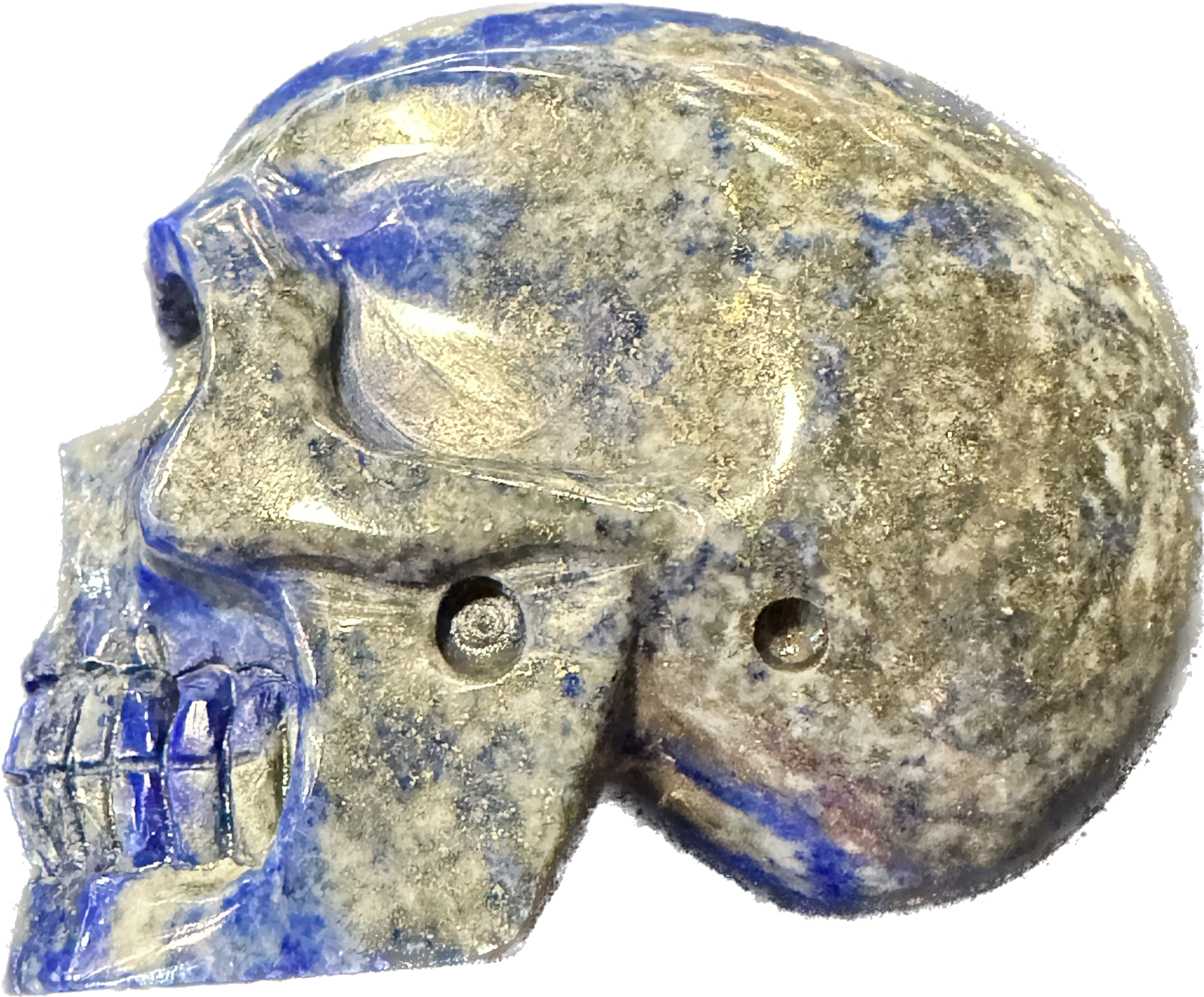 Lapis Lazuli skull, hand finished Prehistoric Online