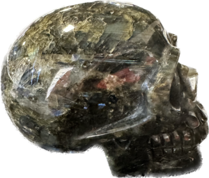 Labradorite skull, hand finished, AA quality Prehistoric Online