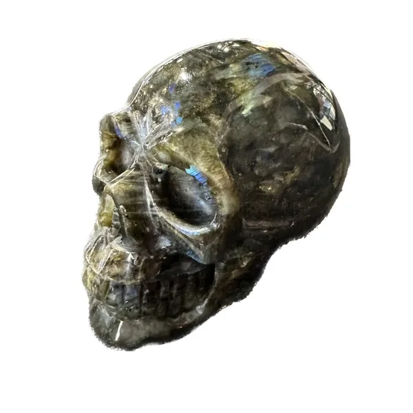 Labradorite skull, hand finished, AA quality Prehistoric Online
