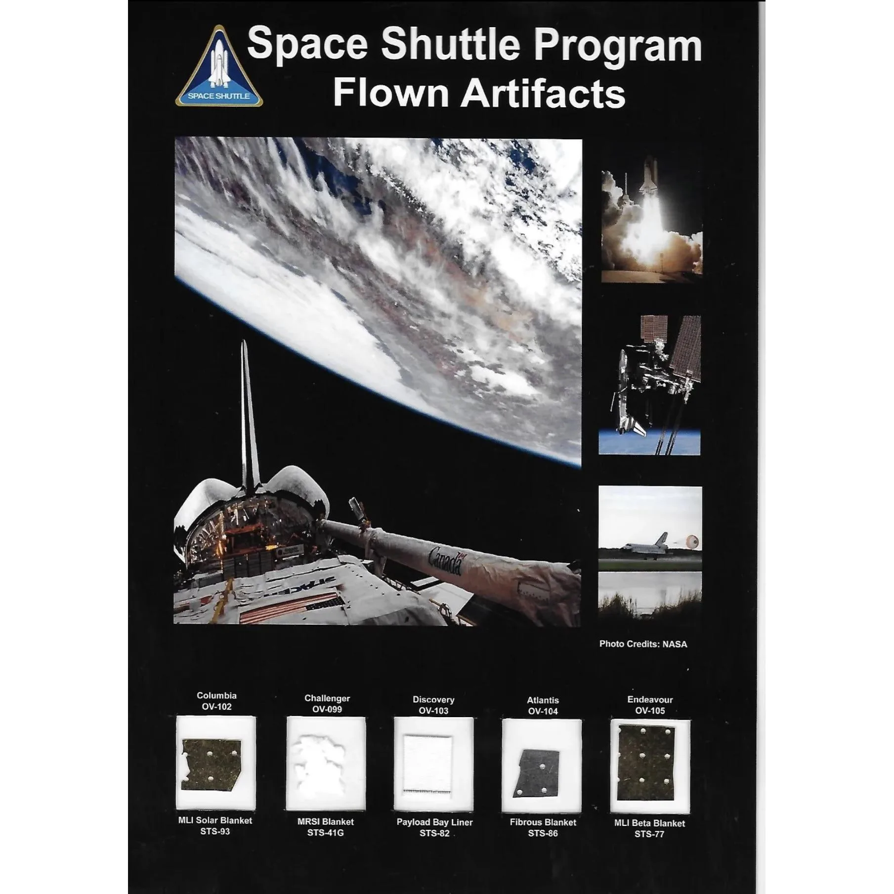 Space shuttle flown artifacts Prehistoric Online