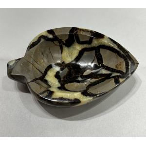 Septarian Carved leaf Bowl – Utah Prehistoric Online