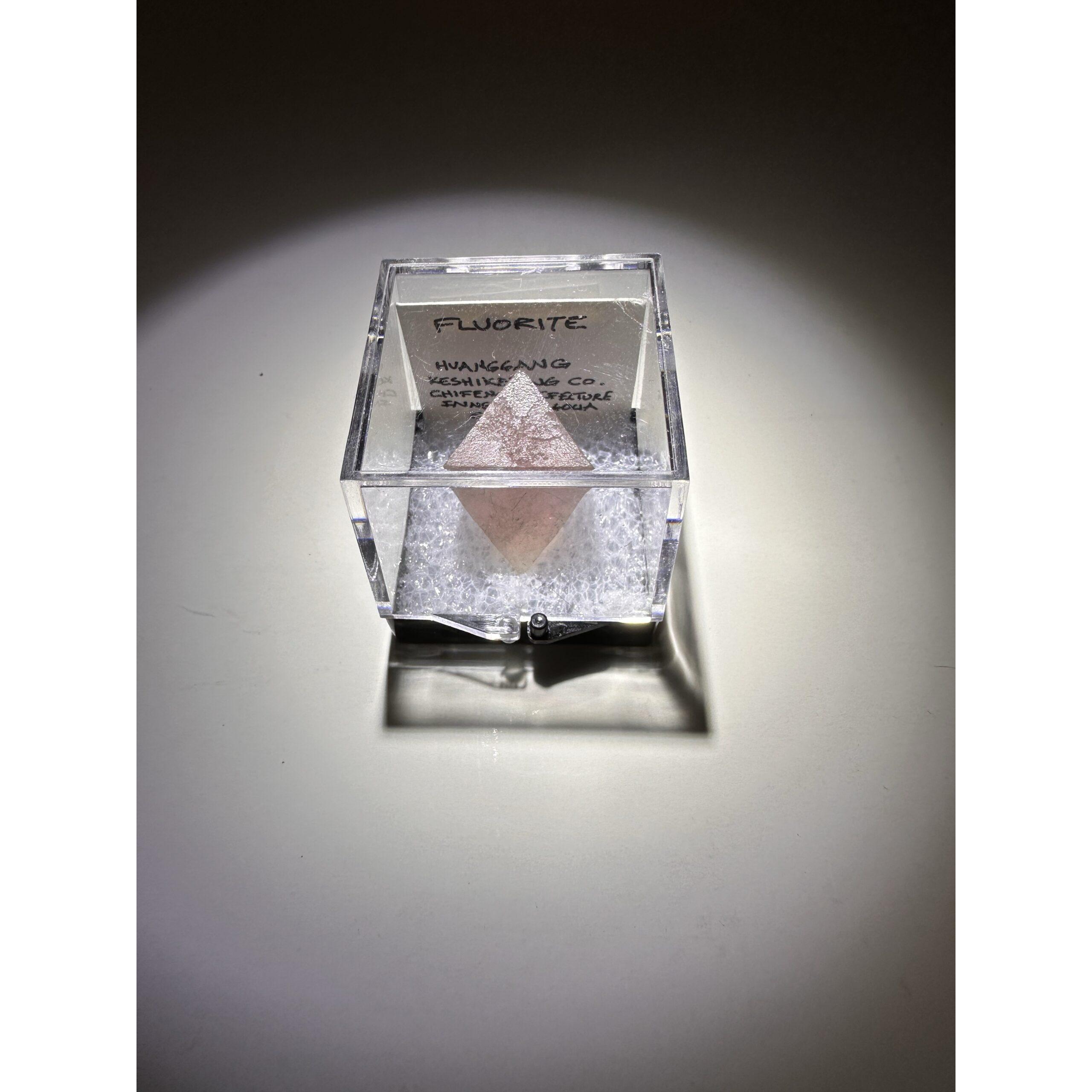 Fluorite thumbnail mineral, Perfect Octahedron Prehistoric Online