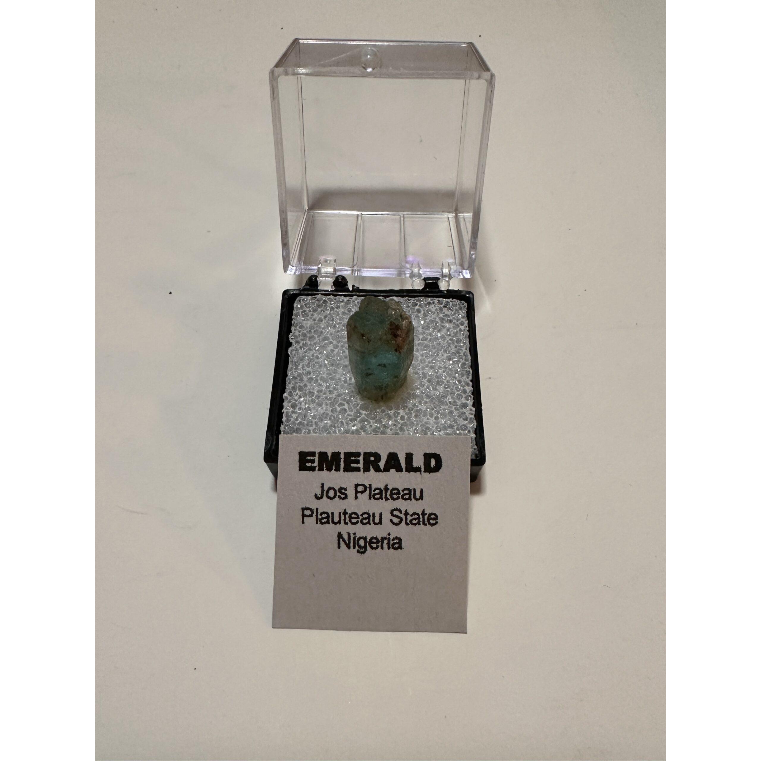 Emerald thumbnail crystal, Nigeria Prehistoric Online