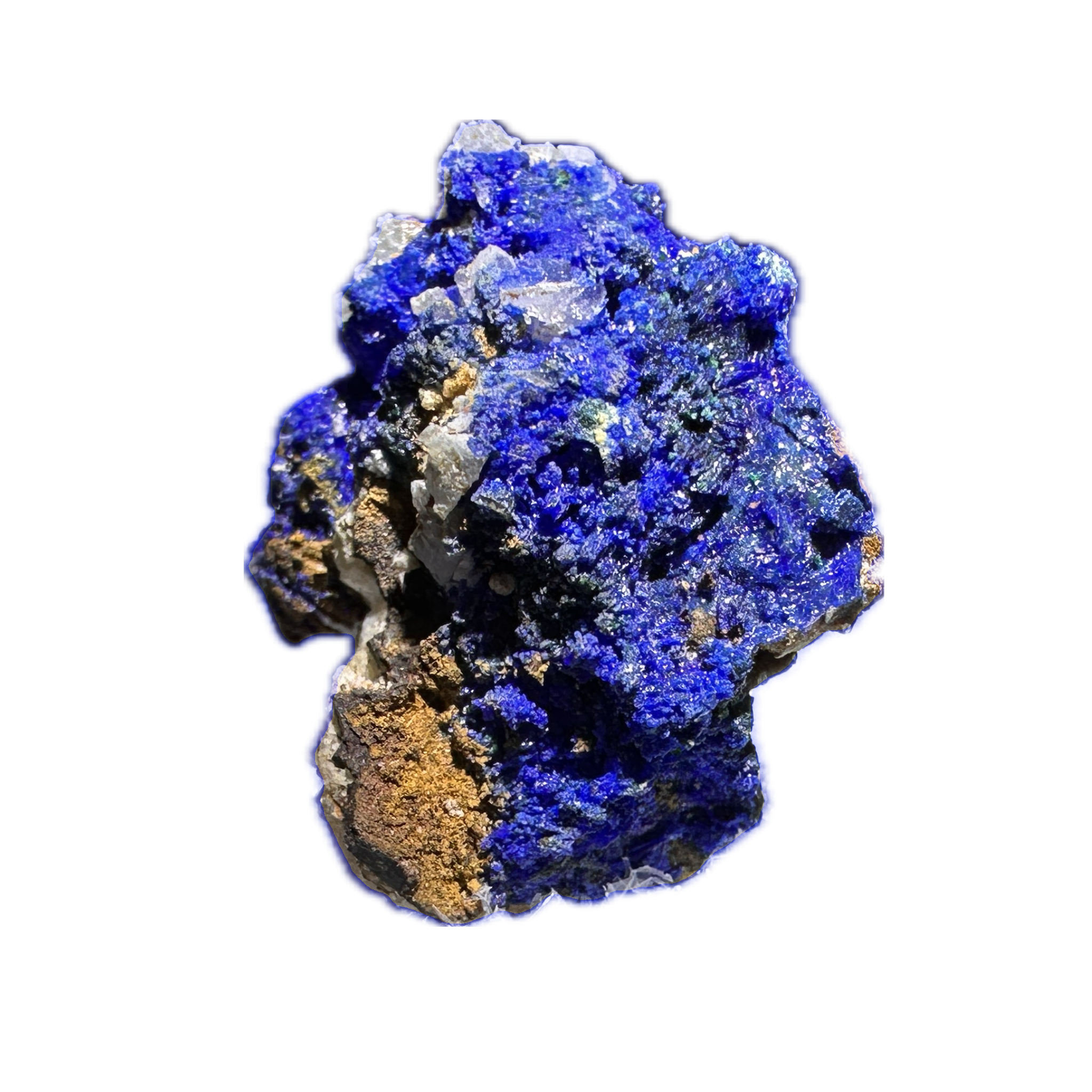 Linarite rare thumbnail mineral, New Mexico Prehistoric Online