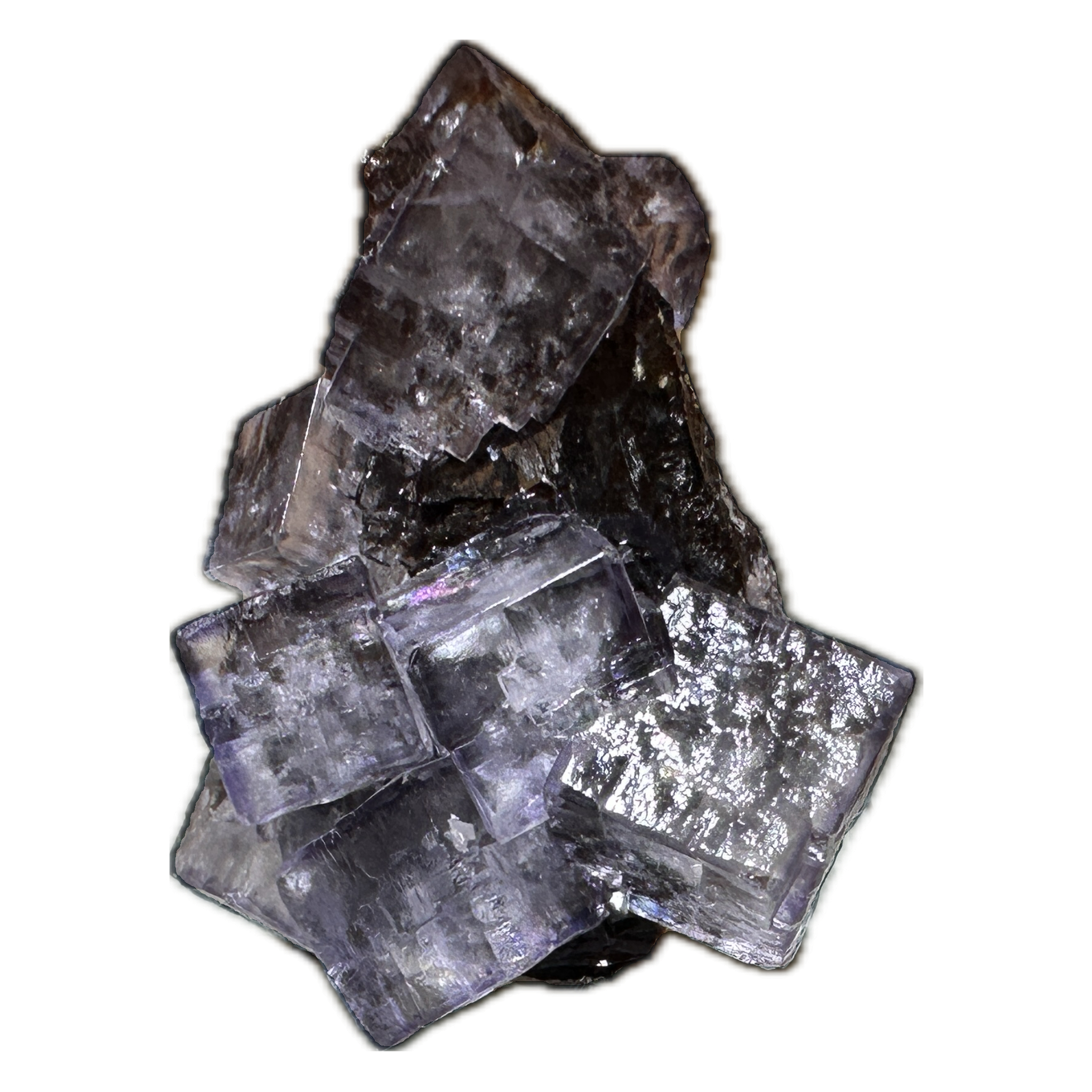 Fluorite thumbnail mineral, Elmwood Mine, TN Prehistoric Online