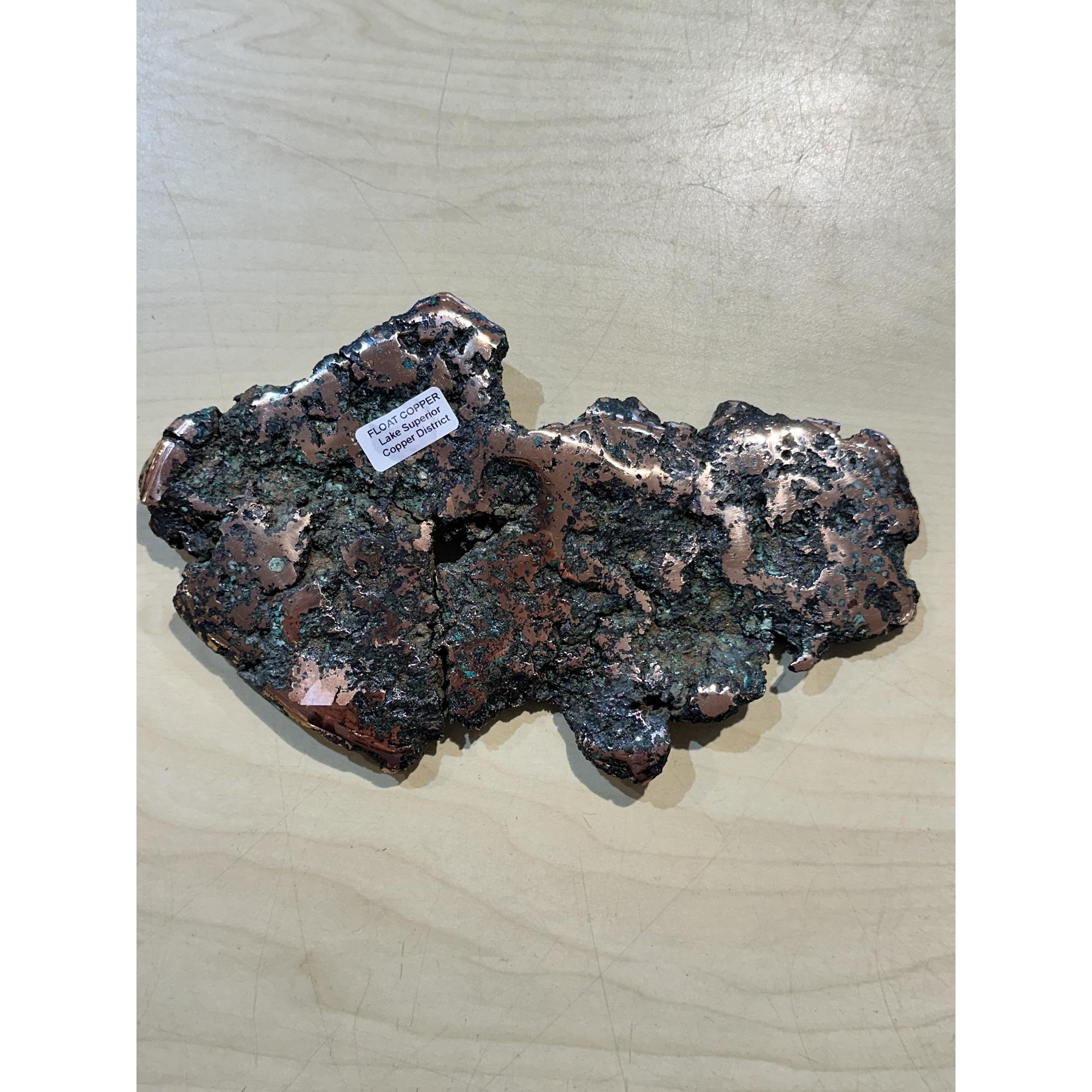 Copper, Glacial Float, Michigan, Near 2 pound Prehistoric Online