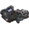 An piece of copper ore, featuring a rugged surface with visible copper deposits, highlighting the metal's natural beauty.