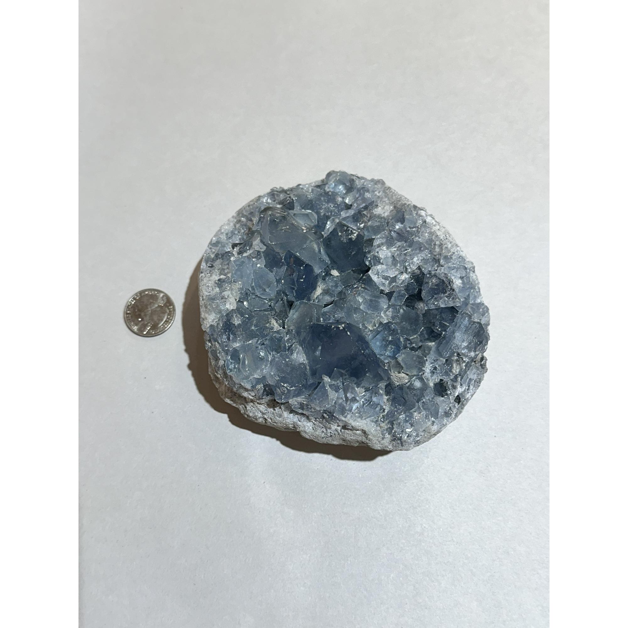 Celestite Geode, deep blue, very gemmy Prehistoric Online