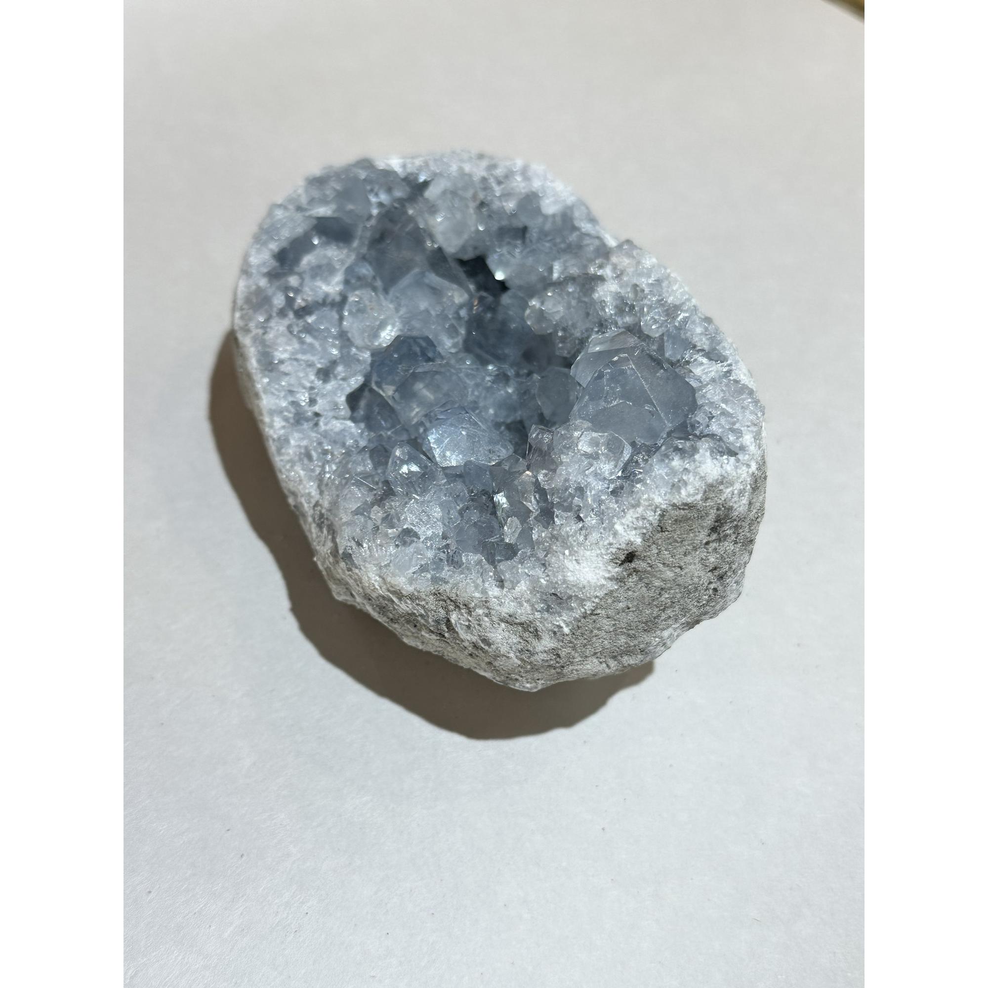 Celestite Geode, huge crystals, deep chamber Prehistoric Online