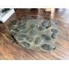 Trilobite Table, Hand made Wrought Iron base Prehistoric Online
