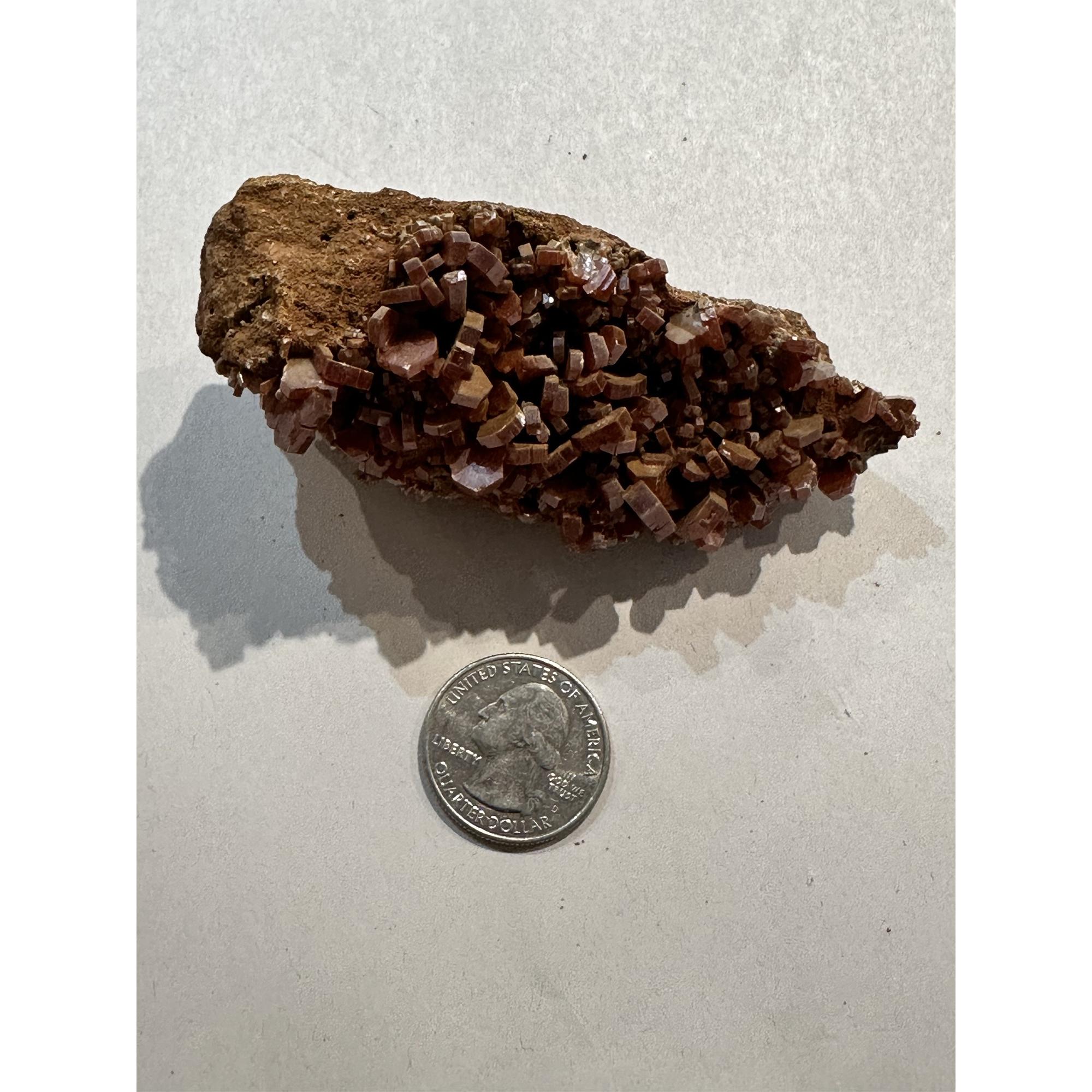 Vanadinite crystals, Morocco, unique shape Prehistoric Online