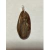 Petrified wood pendant, fossilized and hand polished Prehistoric Online